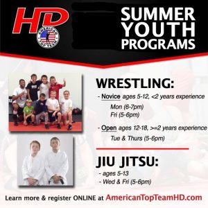 Register Now for our Summer Youth Wrestling or Jiu Jitsu Program!